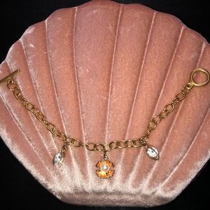 Pearl charm bracelet